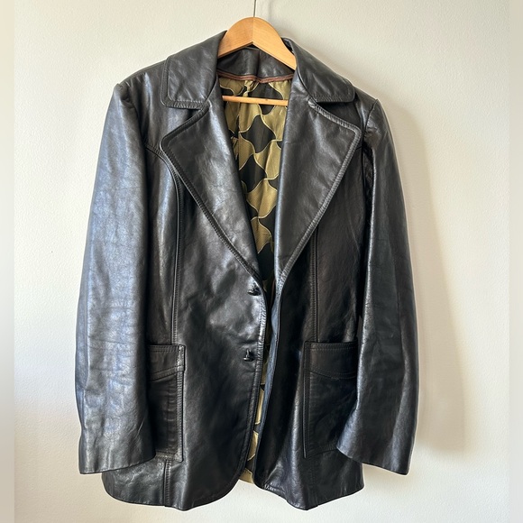Other - Vintage genuine leather blazer